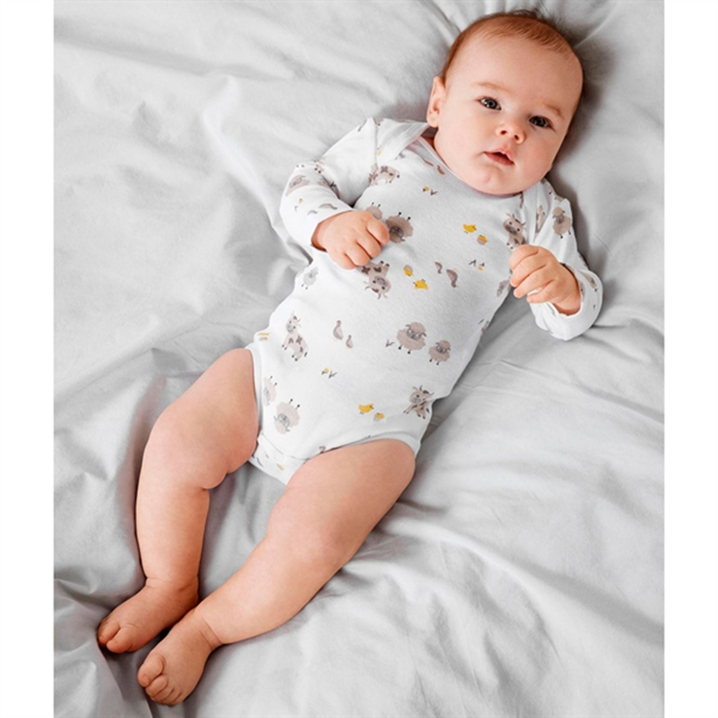 Name it Bright White Farm Animals Body 2-pack noos