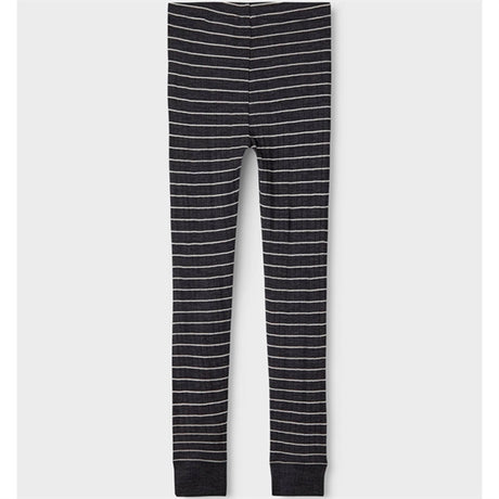 Name it Blue Graphite Stripes Wang Wool Needle Stripe Leggings