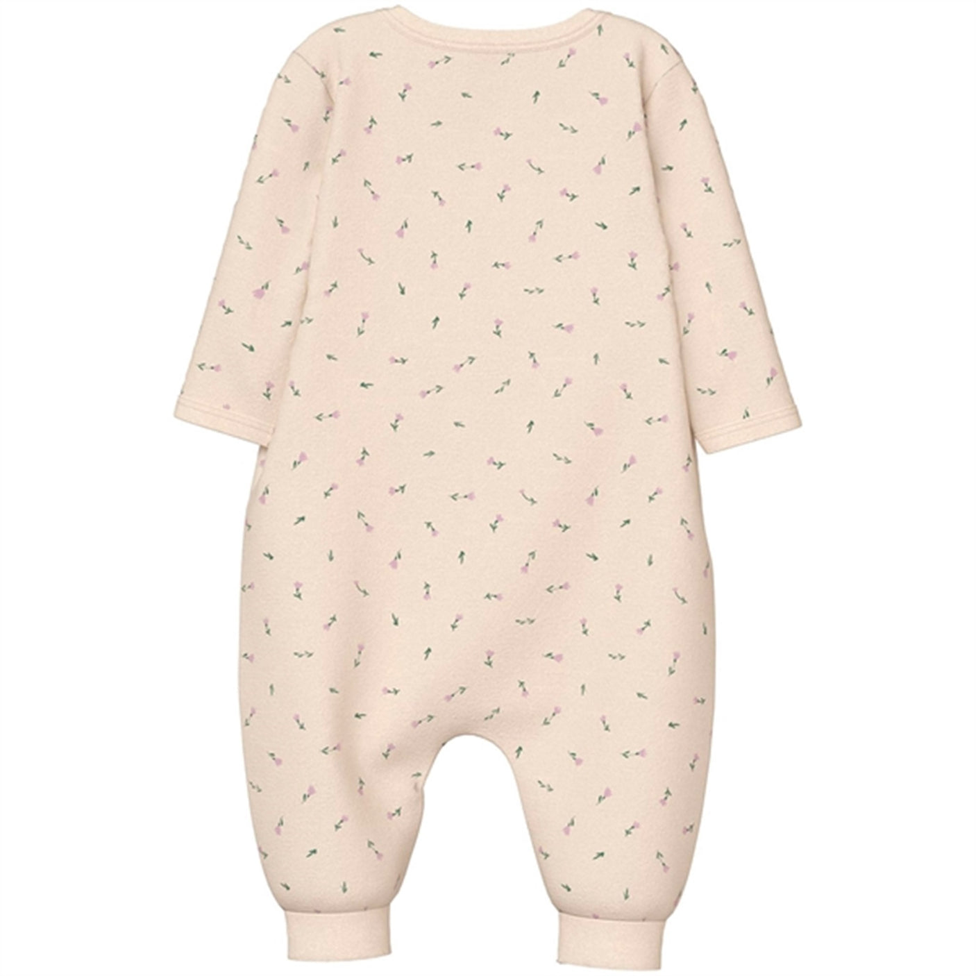 Name it Buttercream Nightsuit with Zipper Floral Noos