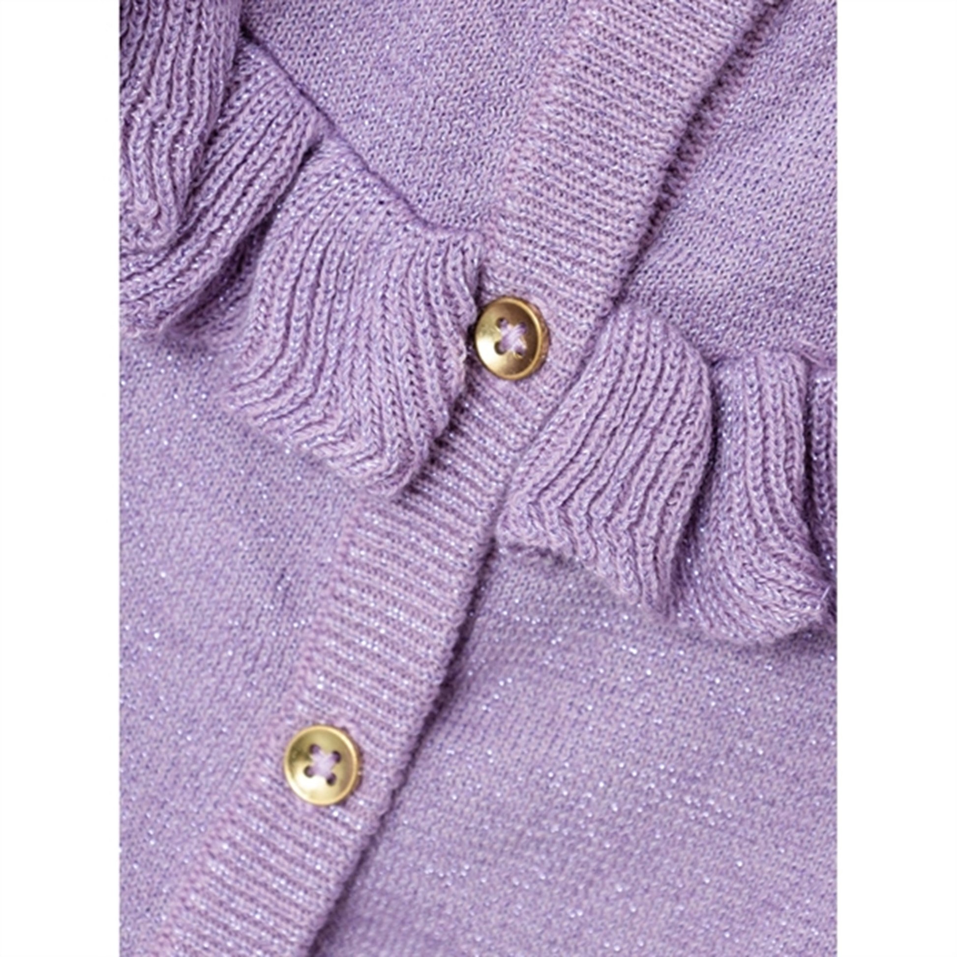 Name it Lavender Mist Resine Knit Cardigan