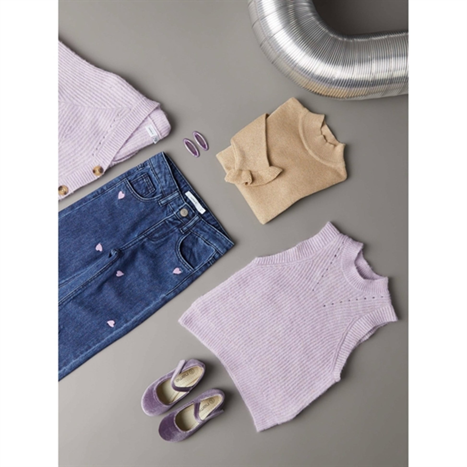 Name it Lavender Mist Retulle Knit Slipover