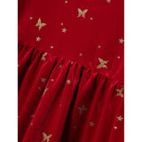 Name it Jester Red Rifly Velour Dress