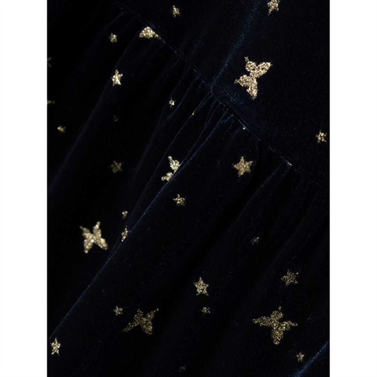 Name it Dark Sapphire Rifly Velour Dress