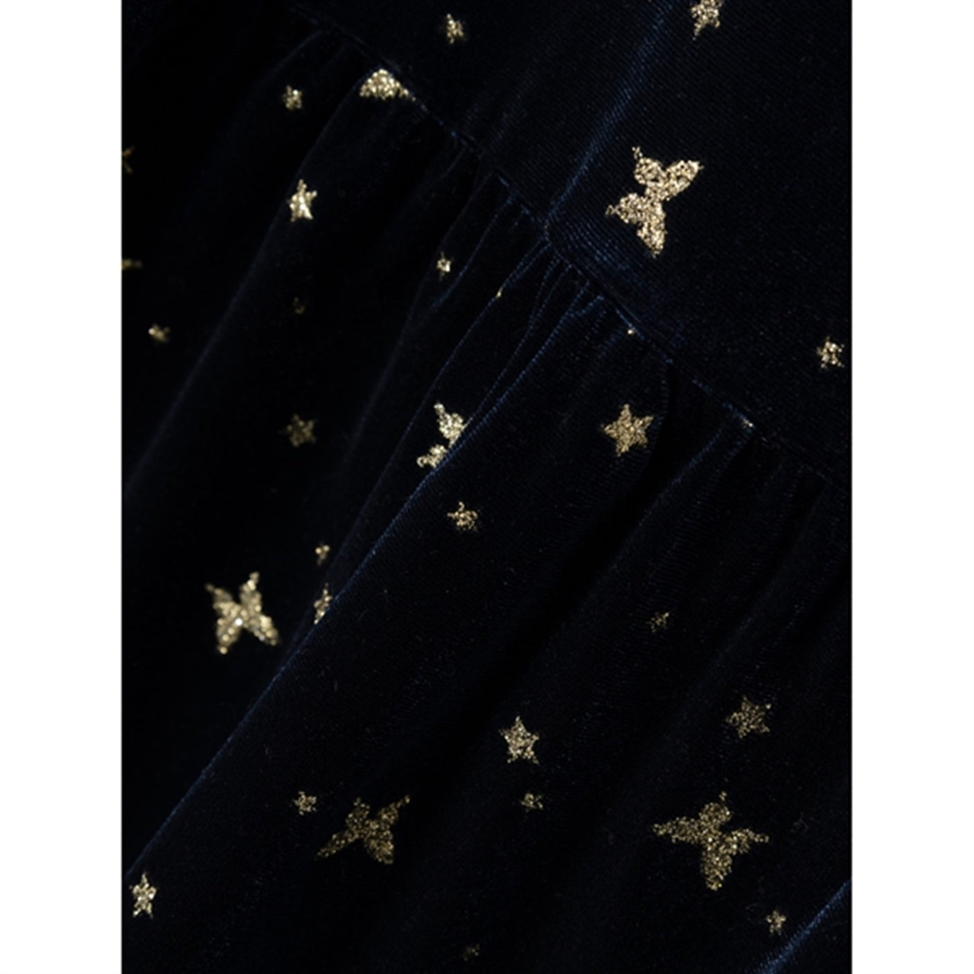 Name it Dark Sapphire Rifly Velour Dress