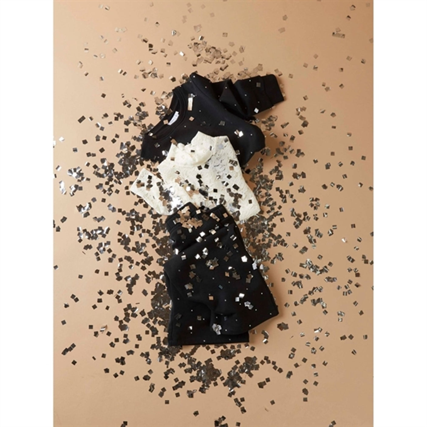 Name it Black Rydia Mock Neck Blouse