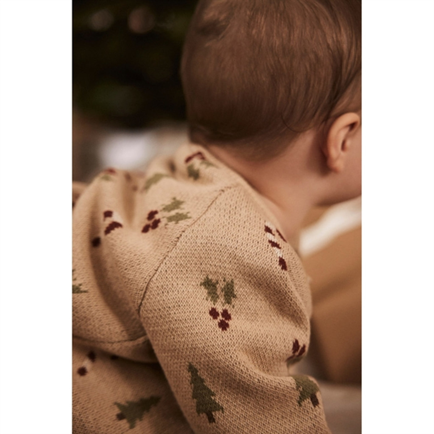 Lil'Atelier Warm Sand Melange Lamao Knit Cardigan