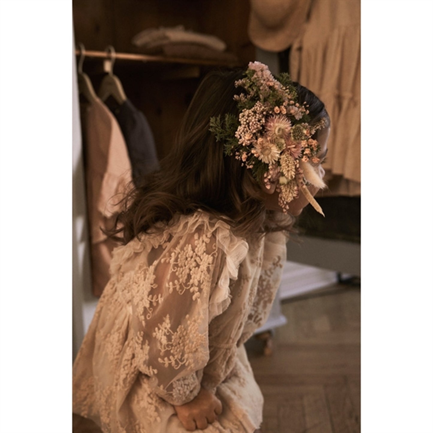 Lil'Atelier Wood Ash Ronja Rie Tulle Dress