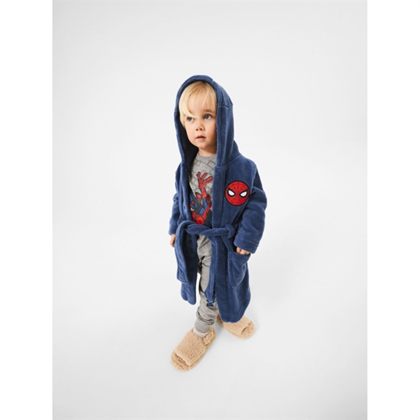 Name it Bijou Blue Osel Spiderman Bathrobe