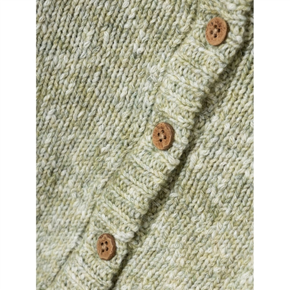 Lil'Atelier Loden Green / Melange Solvej Knit Cardigan
