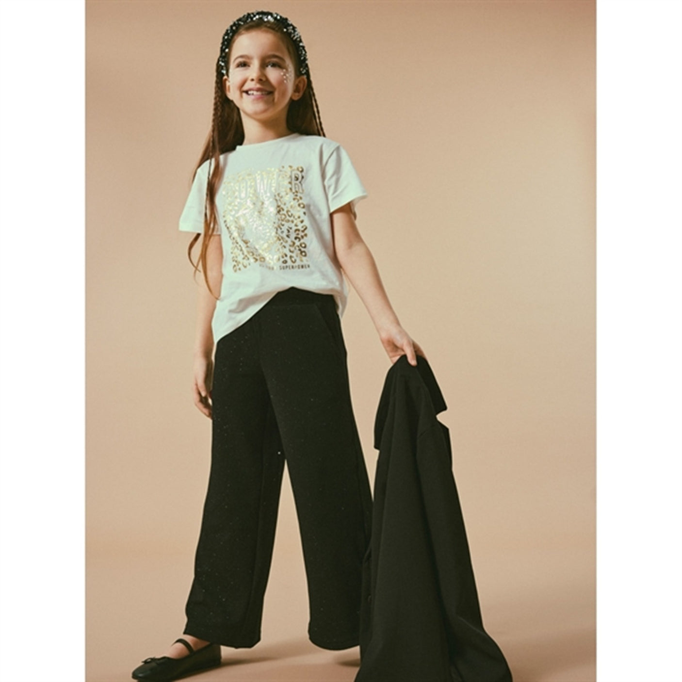 Name it Black Rylulle Wide Pants