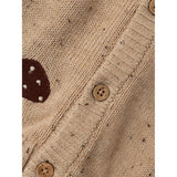 Lil'Atelier Warm Sand Melange Galto Knit Cardigan
