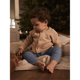 Lil'Atelier Warm Sand Melange Galto Knit Cardigan