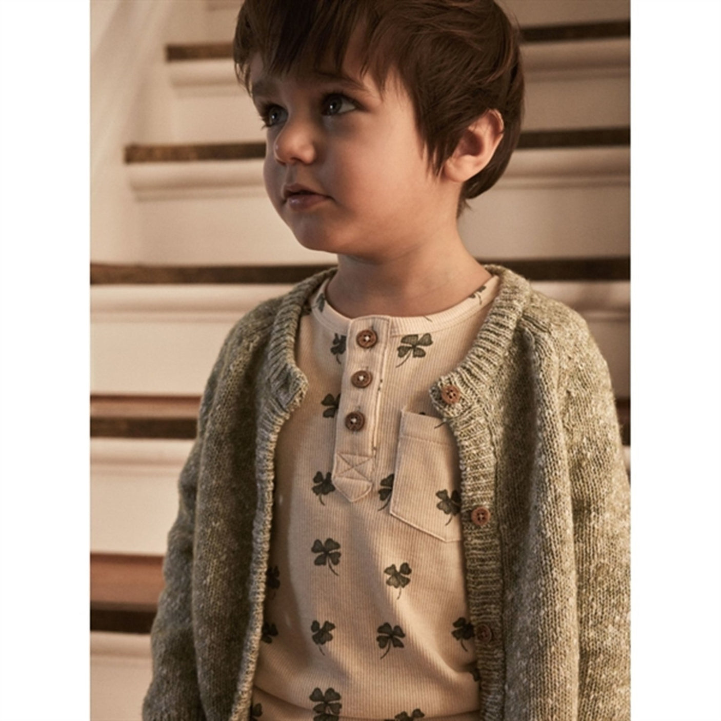 Lil'Atelier Wood Ash Geo Slim Blouse