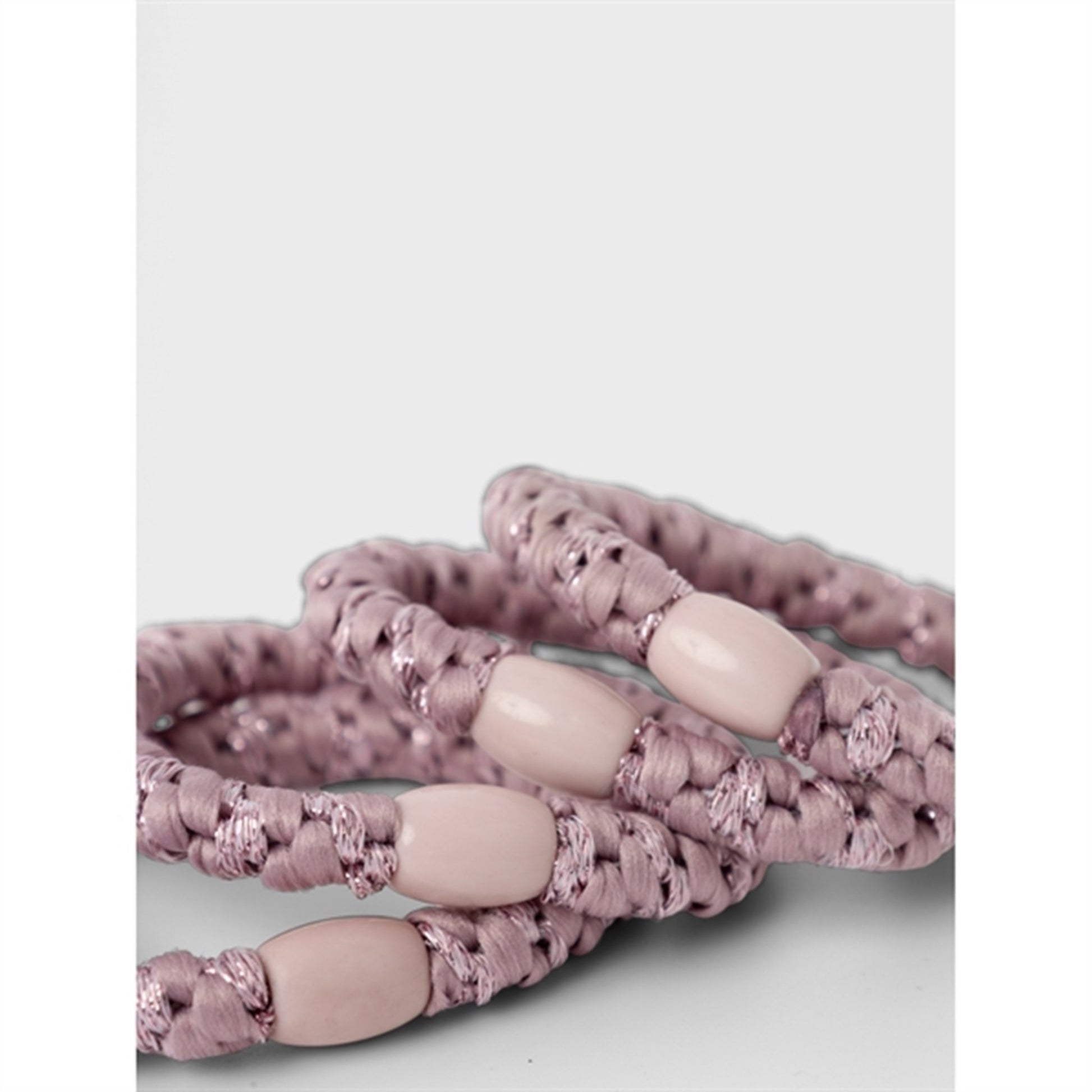 Name it Woodrose Glitter Rise Hair Elastics 4-pack