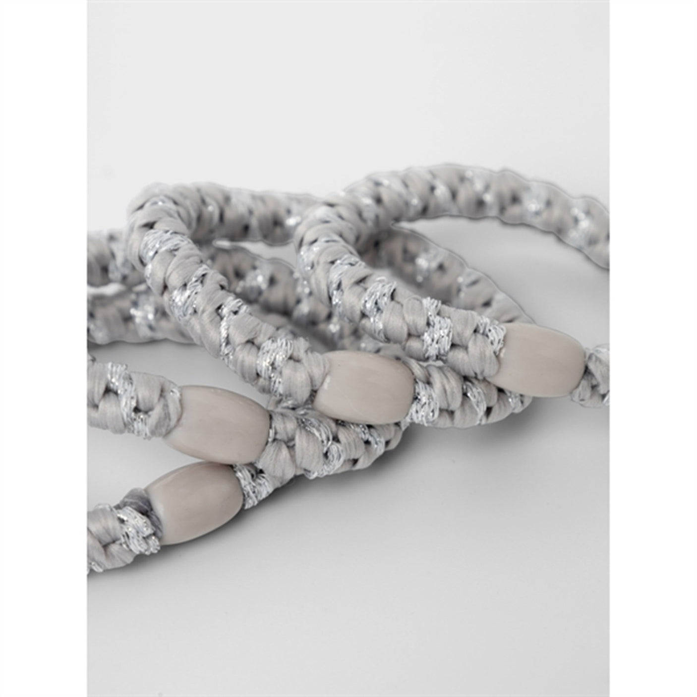 Name it Silver Colour Glitter Rise Hair Elastics 4-pack