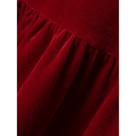 Name it Jester Red Revel Velour Dress