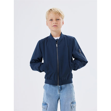 Name it Navy Blazer Monster Bomber Jacket Noos