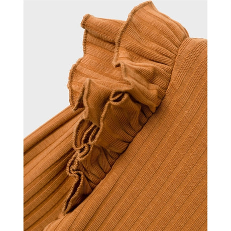 Name it Bone Brown Ralurid Slim Blouse