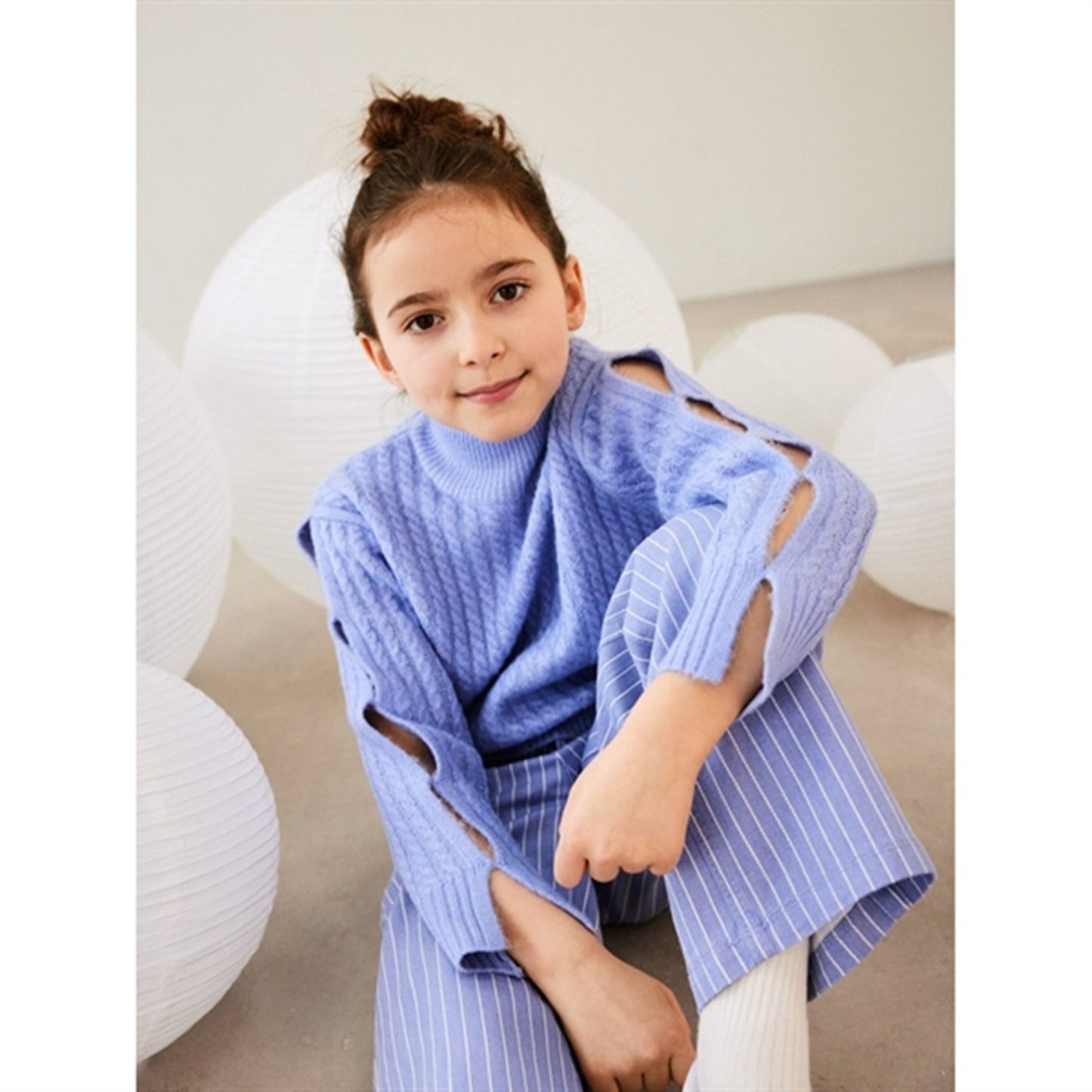 Name it Easter Egg White Bella Wide Twill Pants