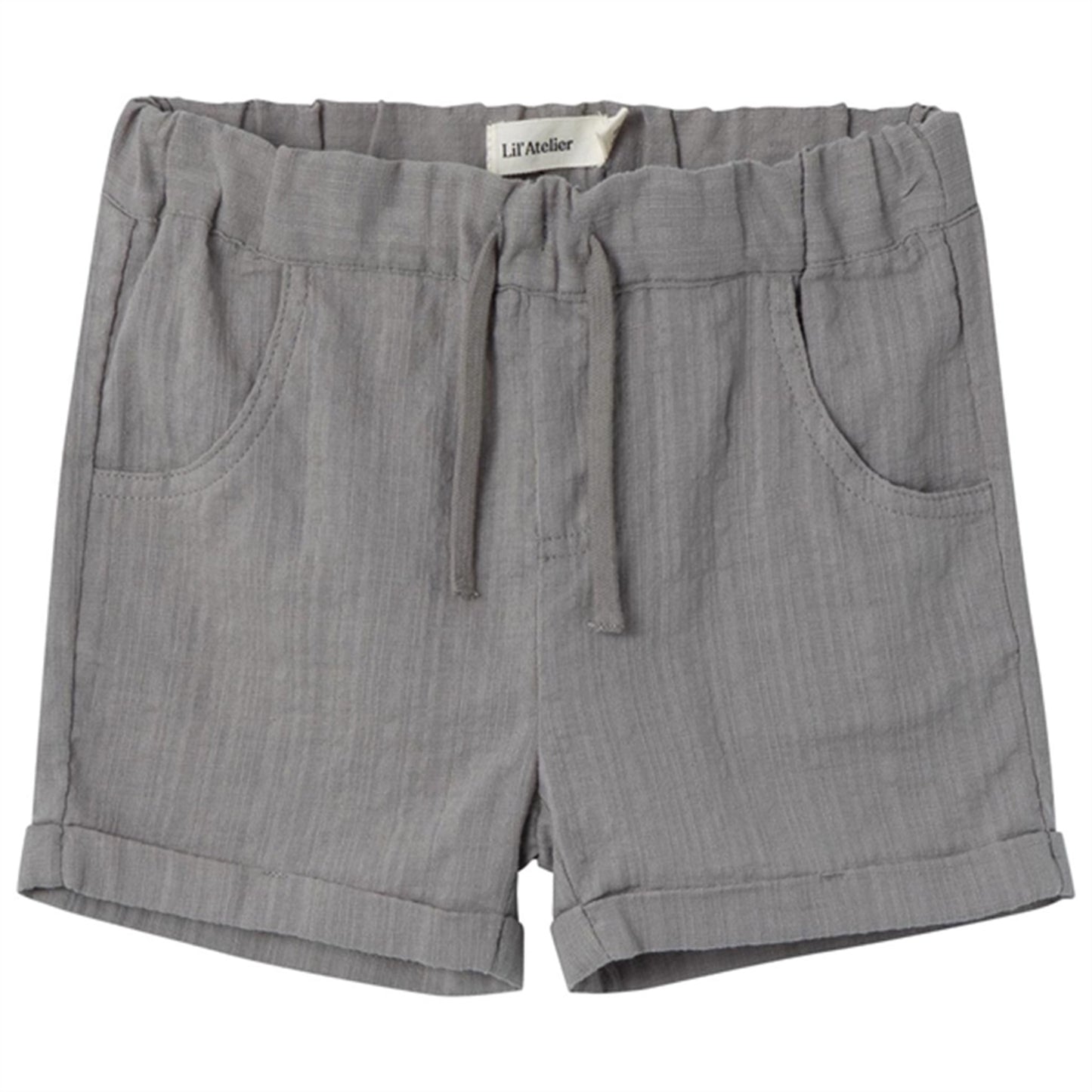 Lil'Atelier Frost Gray Hessa Loose Shorts