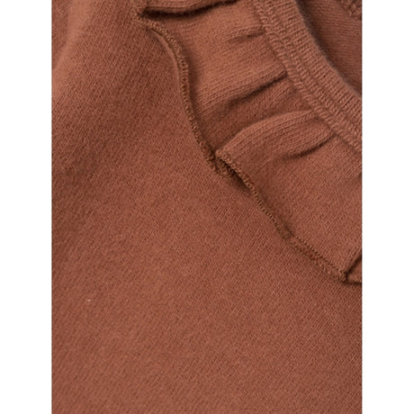 Lil'Atelier Carob Brown Thora Slim Blouse