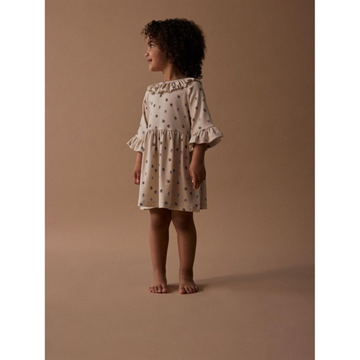 Lil'Atelier Fog Flower Gaya 3/4 Loose Dress