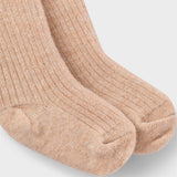 Lil'Atelier Chinchilla Rakel Wool Pantyhose