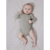 Lil'Atelier Fog Agave Green Stripes Gago Slim Body Noos