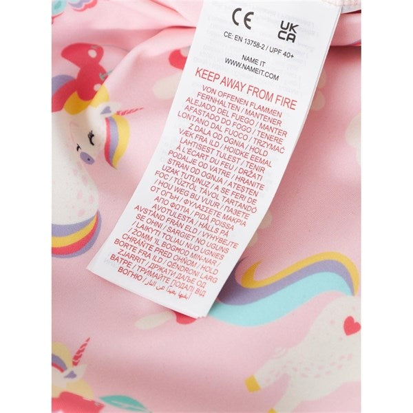 Name it Parfait Pink Zila 3/4 UV Swim Bodysuit