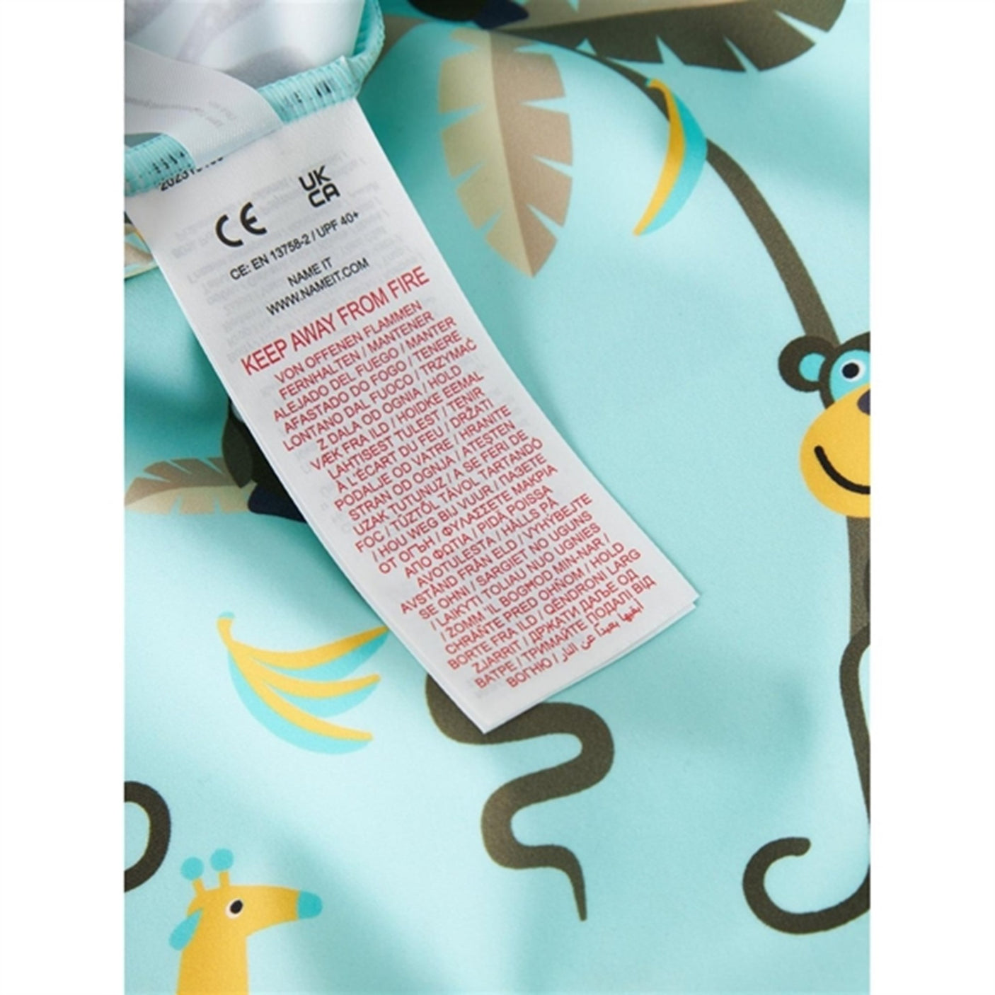 Name it Blue Tint Zilo 3/4 UV-onesie