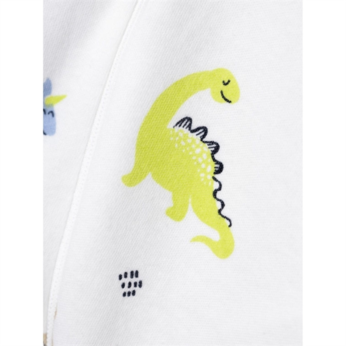 Name it Bright White Wild Lime DinNightsuit with Zipper Noos