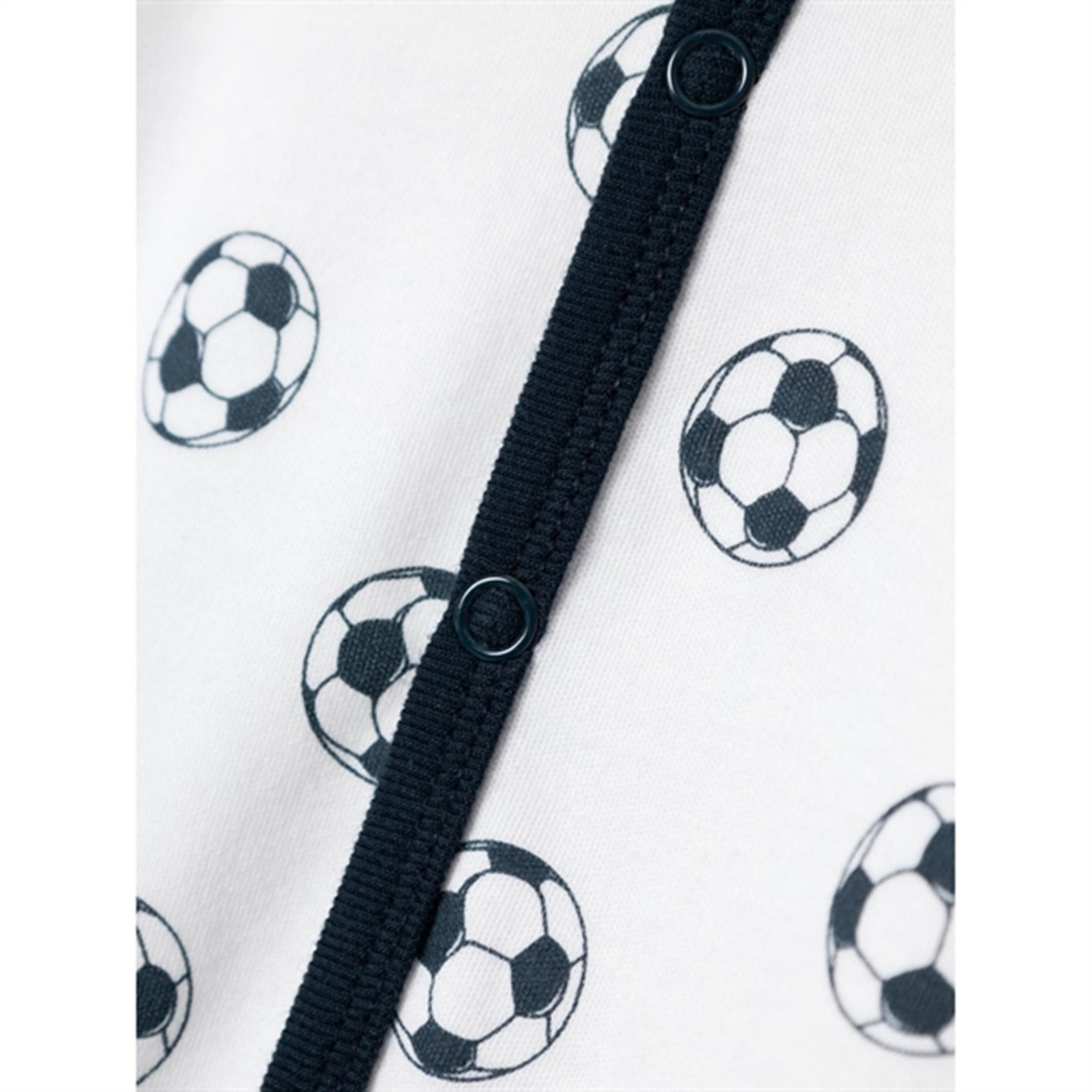 Name it Bright White Football Nightsuit with Feet Noos