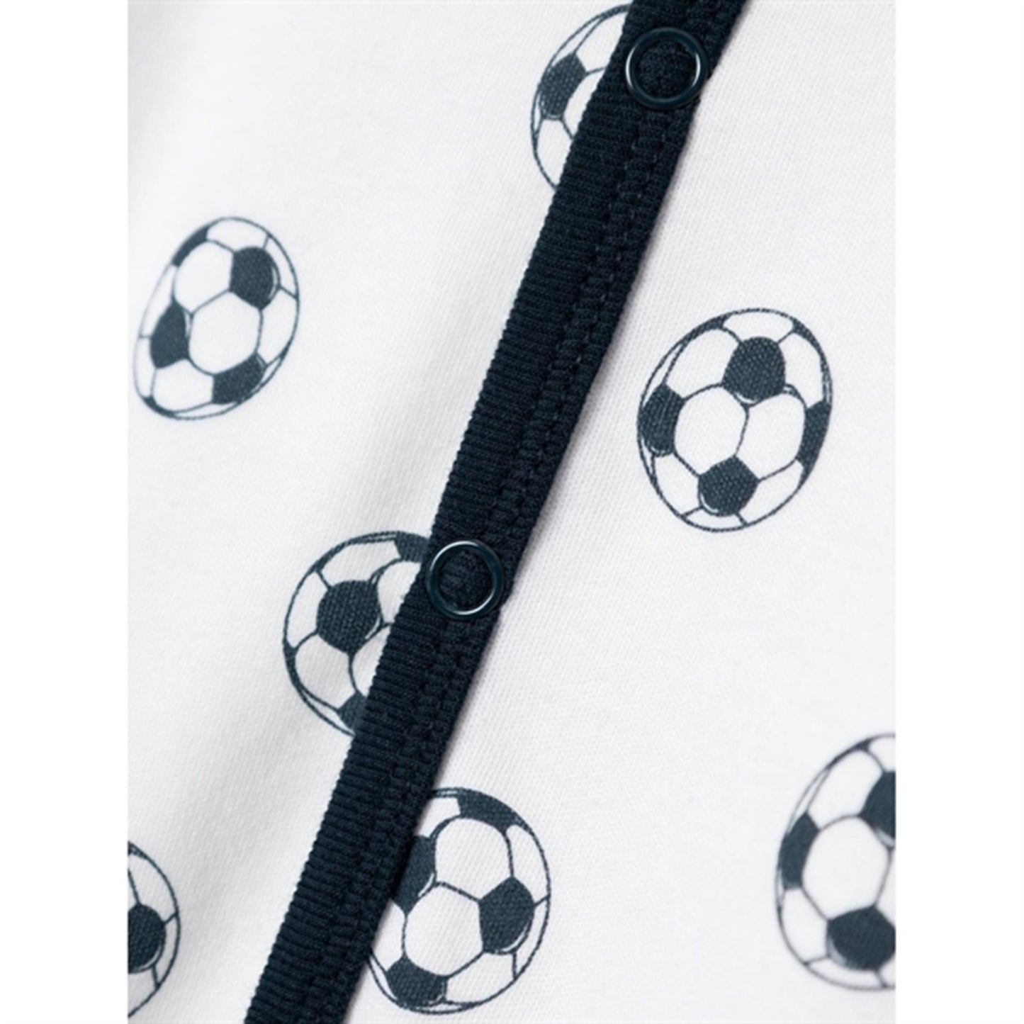 Name it Bright White Football Nightsuit with Feet Noos