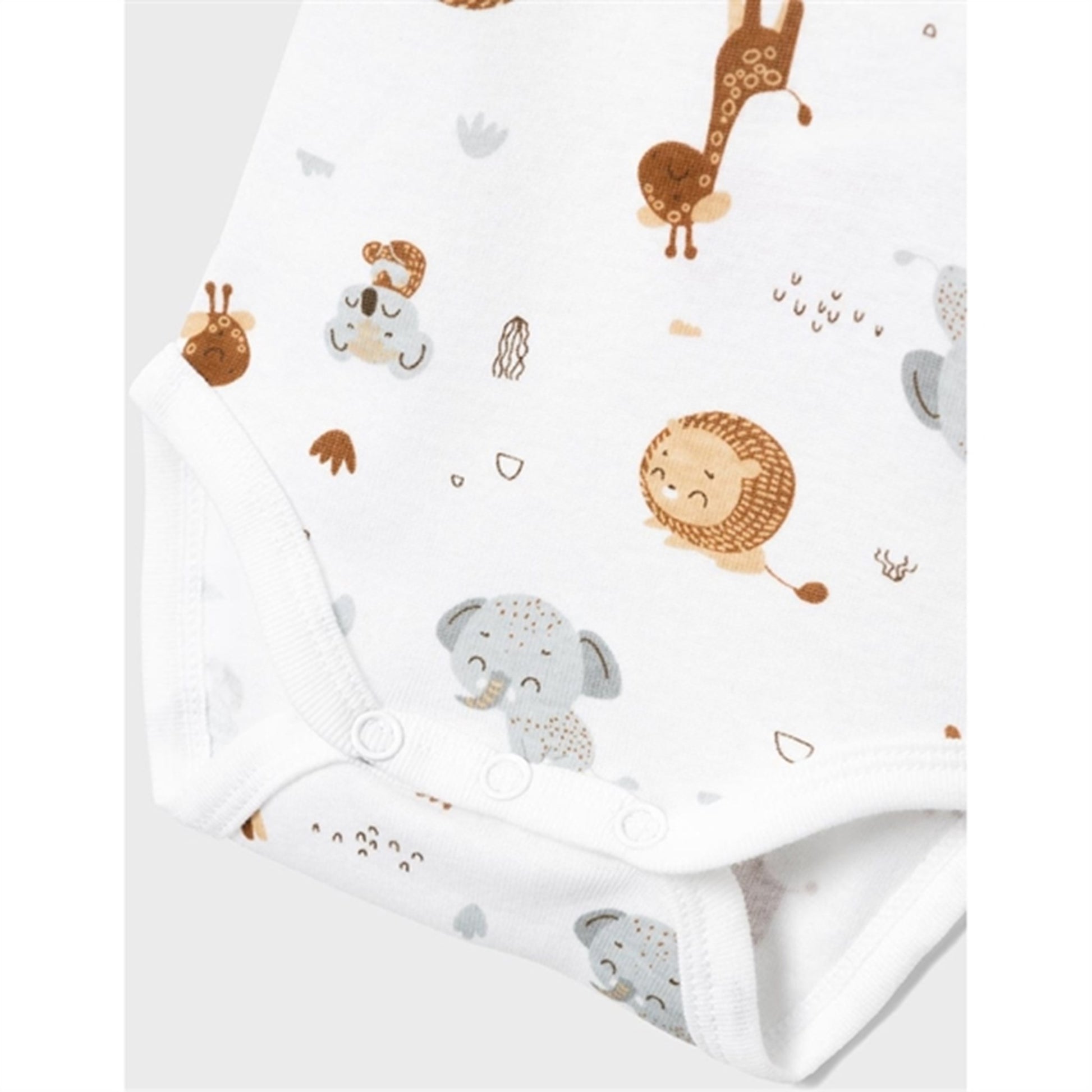 Name it Bright White Beige Animal Body 2-pack Noos