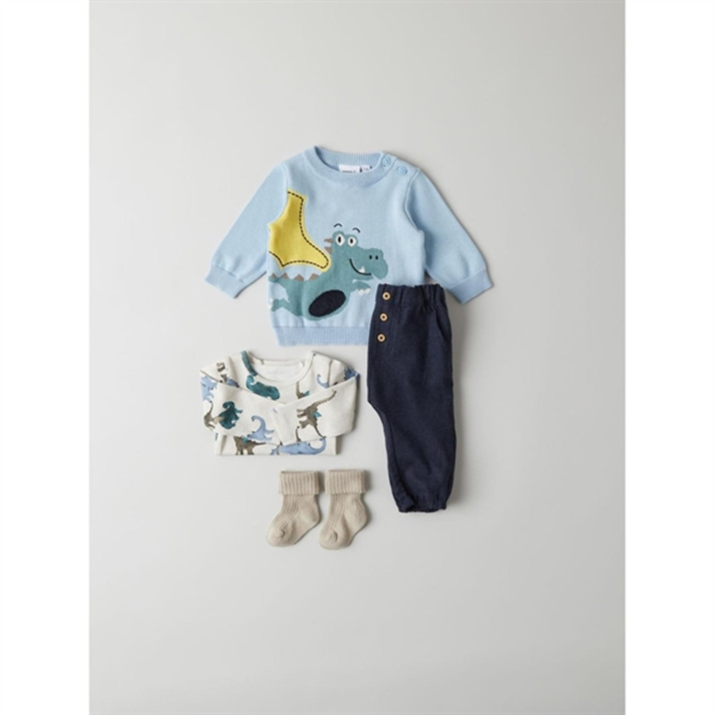 Name it Chambray Blue Desmon Knit Blouse