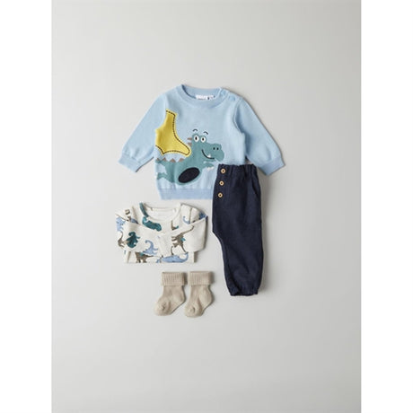 Name it Chambray Blue Desmon Knit Blouse