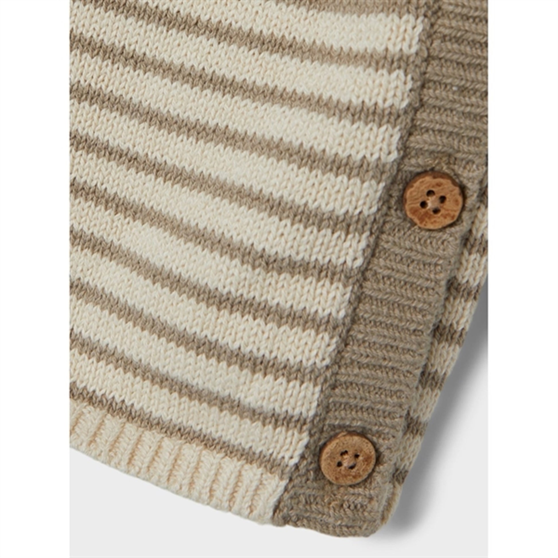 Lil'Atelier Wood Ash Loro Wrap Knit Blouse