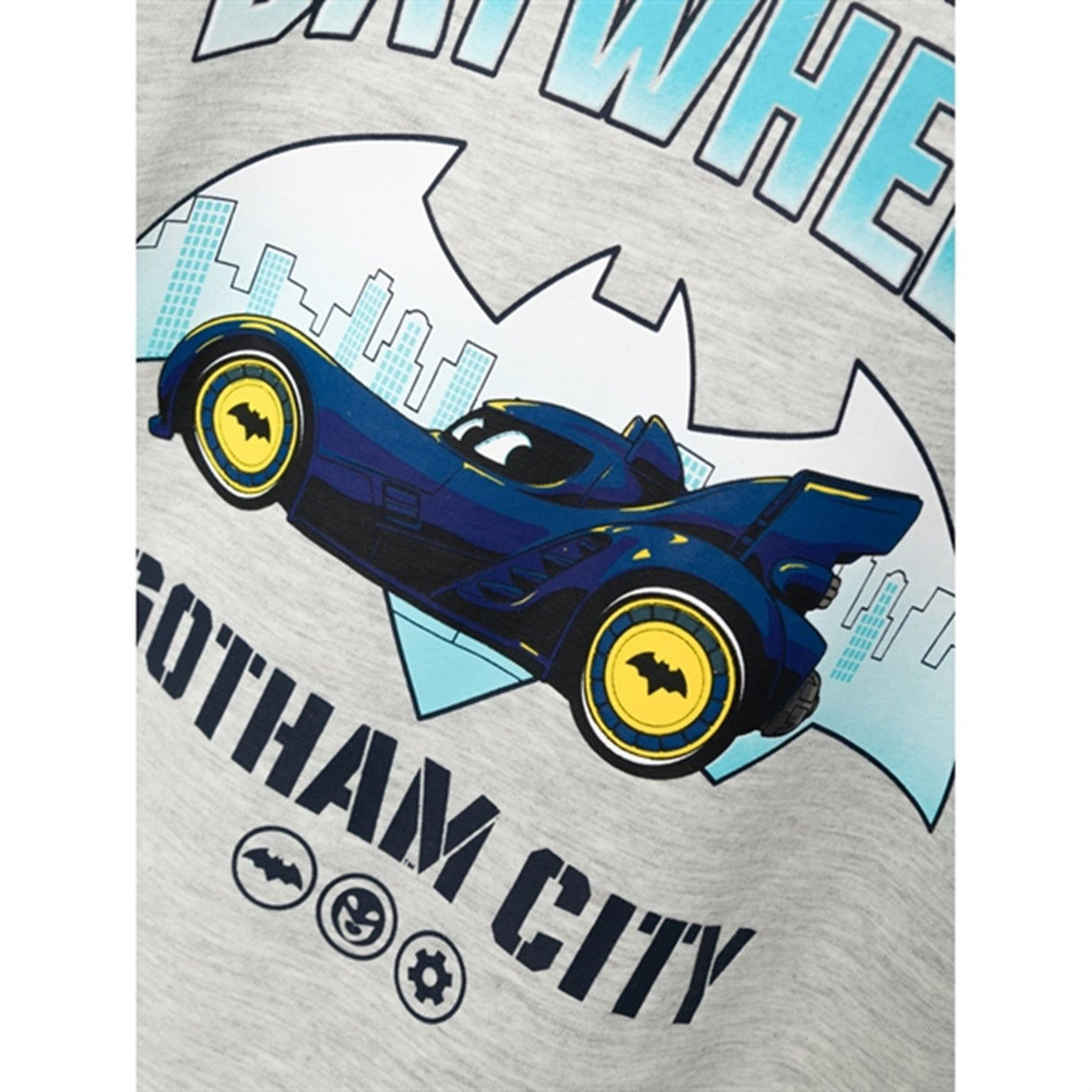 Name it Light Grey Melange Felian Batwheels Blouse