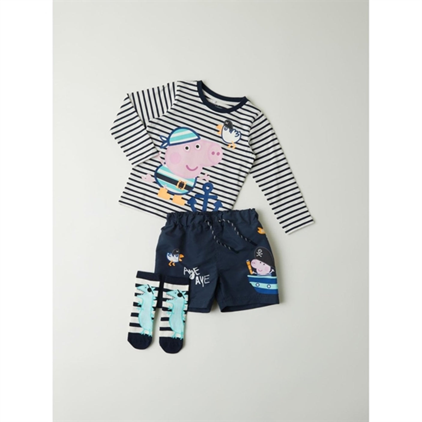 Name it Dark Sapphire Finni Peppa Pig Socks 3-pack