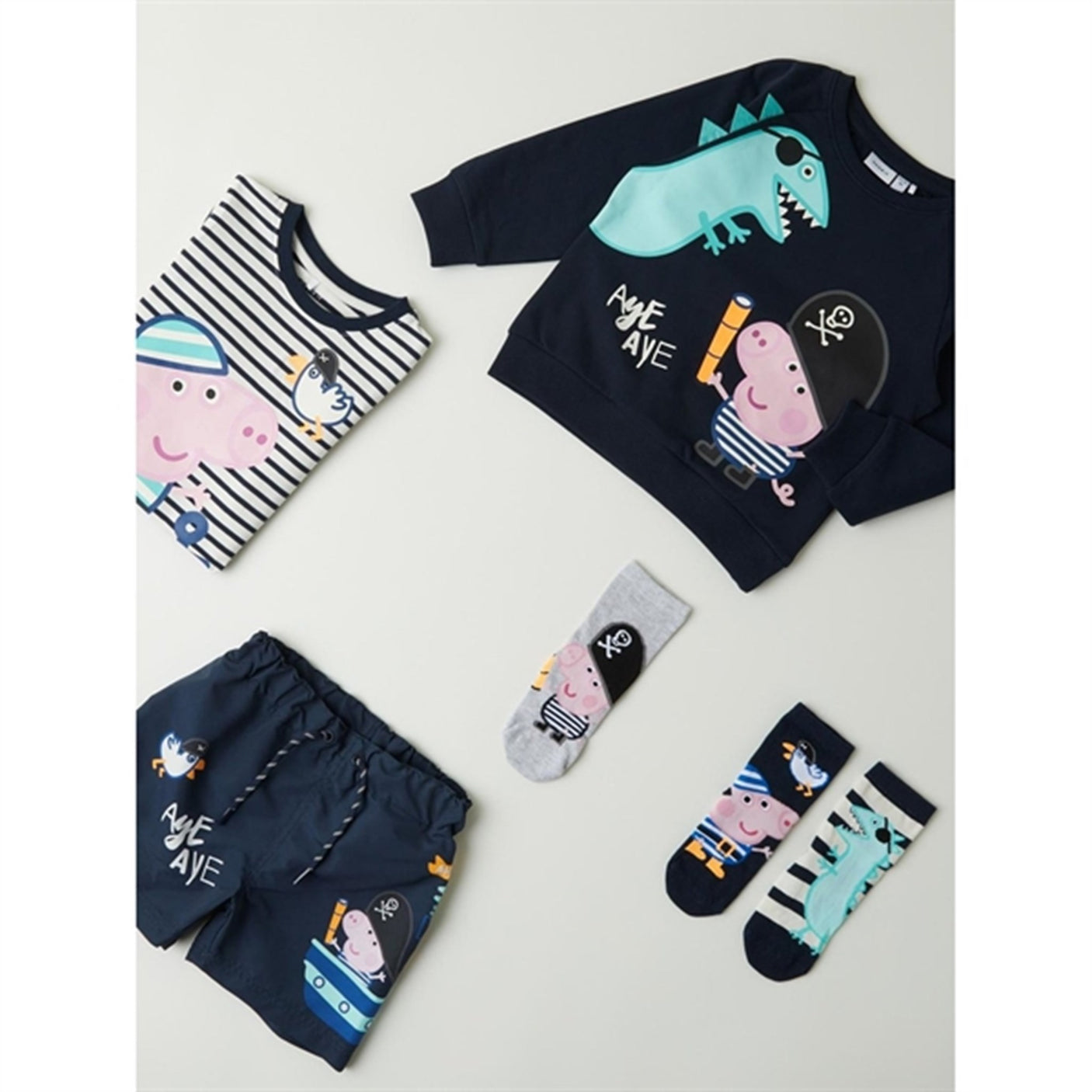 Name it Dark Sapphire Finni Peppa Pig Socks 3-pack