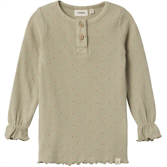 Lil'Atelier Moss Gray Gago Fia Slim Blouse