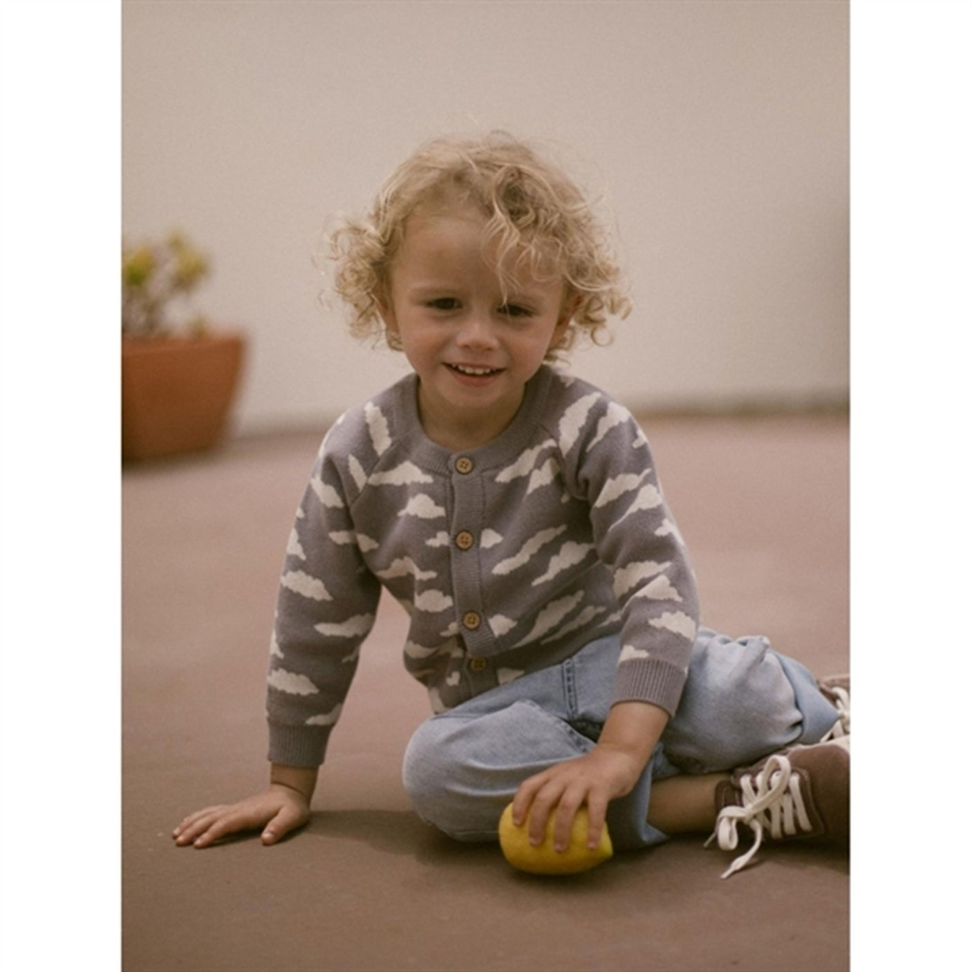 Lil'Atelier Silver Filigree Lamao Dam Knit Cardigan