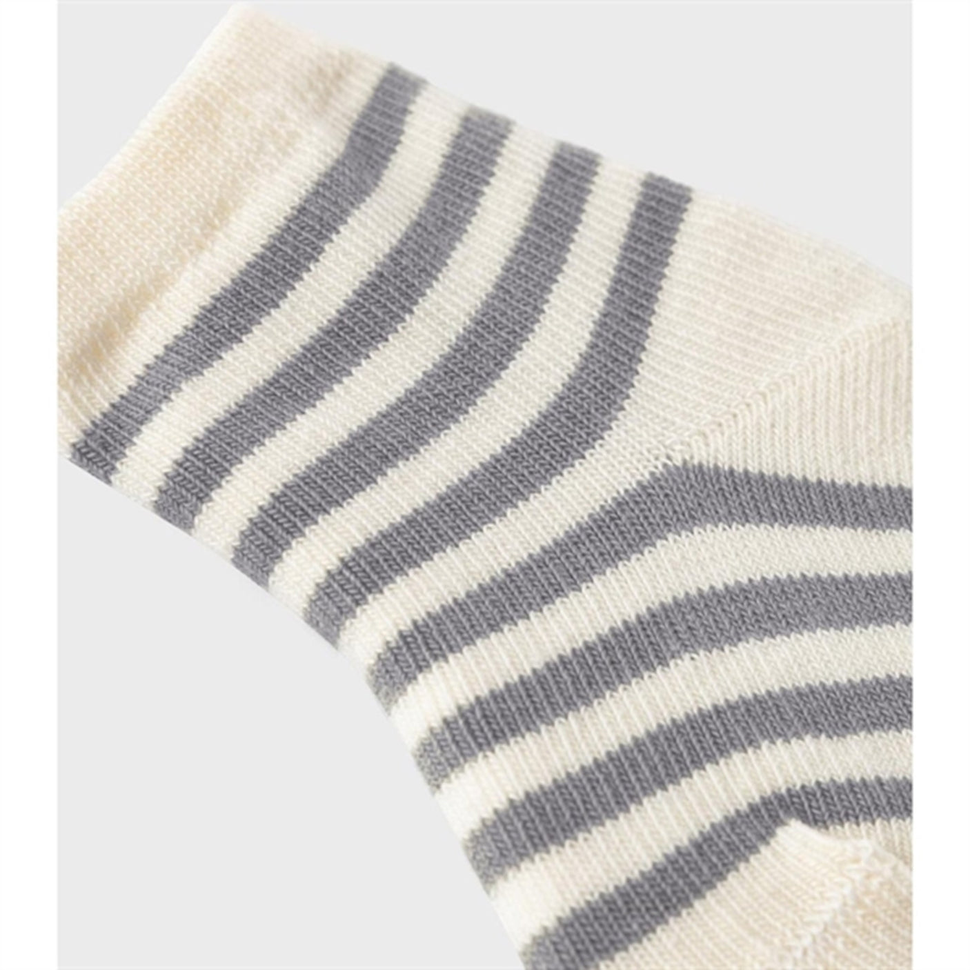 Lil'Atelier Silver Filigree Elove Stripe Socks