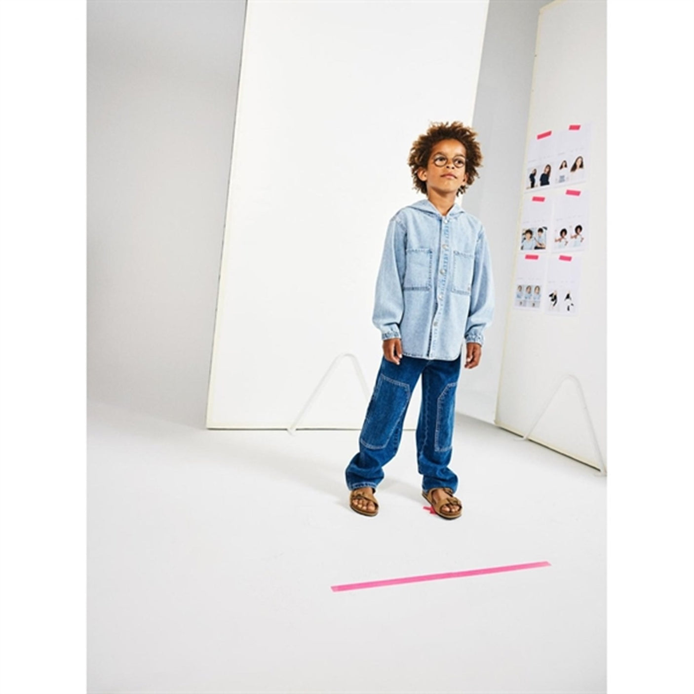 Name it Light Blue Denim Bo Denim Shirt with Hood