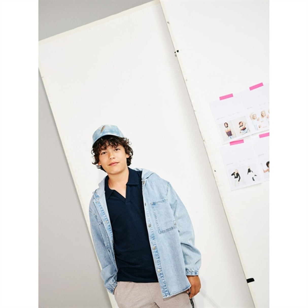 Name it Light Blue Denim Bo Denim Shirt with Hood