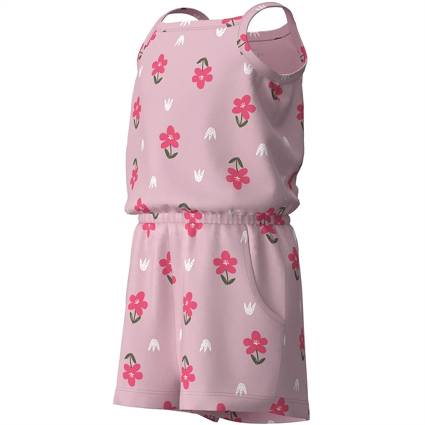 Name it Parfait Pink Flowers Vigga Strap Jumpuit