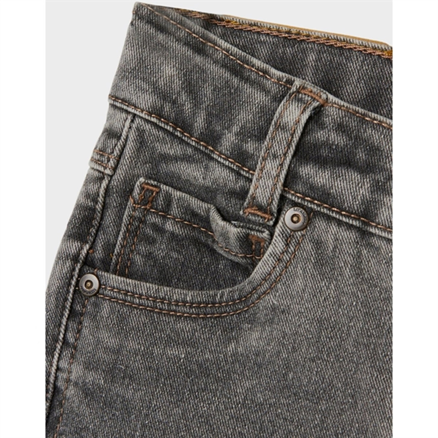 Lil'Atelier Light Grey Denim Ryan Regular Shorts