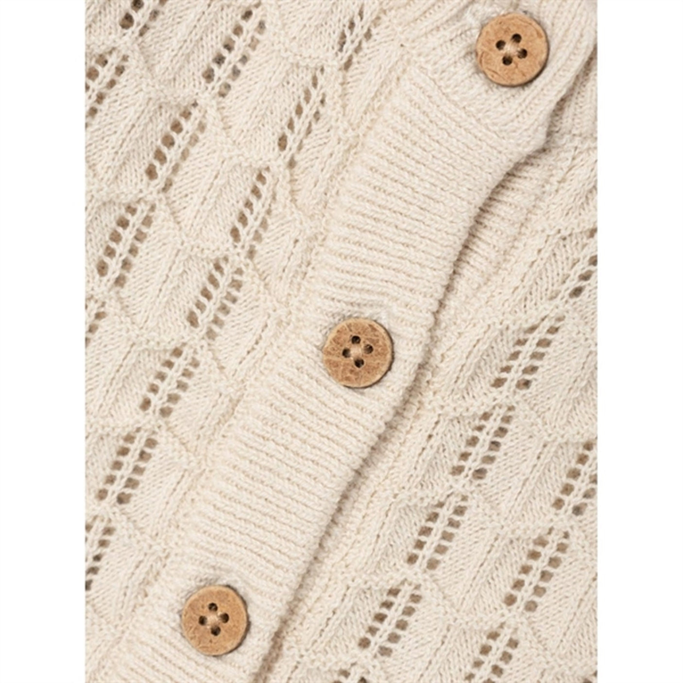 Lil'Atelier Sandshell Fauci Knit Cardigan