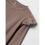 Name it Deep Taupe Ninna Slim Blouse