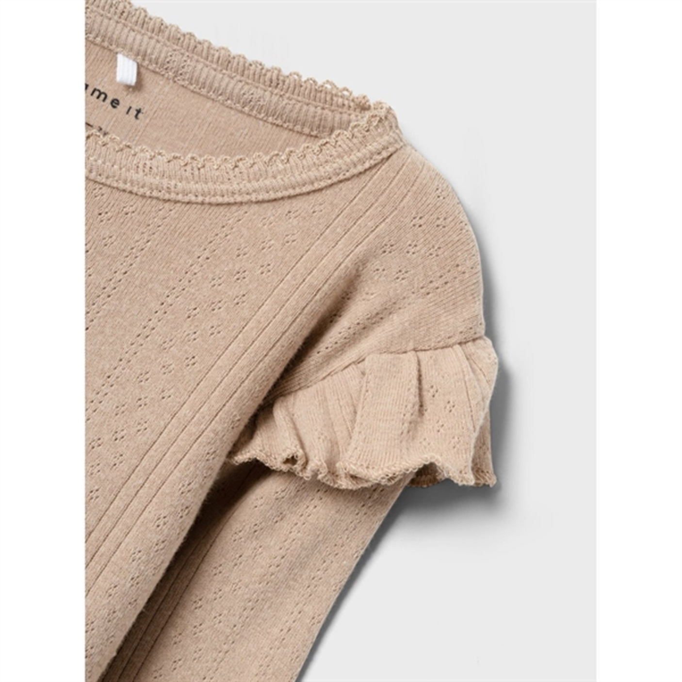 Name it Savannah Tan Ninna Slim Blouse